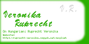 veronika ruprecht business card